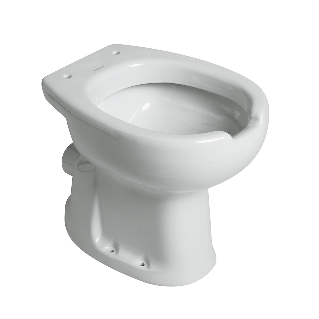 Vaso per disabili con apertura frontale BathCore con scarico a muro modello Consil 48 cm - Bianco
