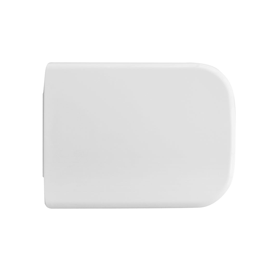 Sedile WC Soft close per vaso BathCore Jasmine filo muro/sospeso - Bianco