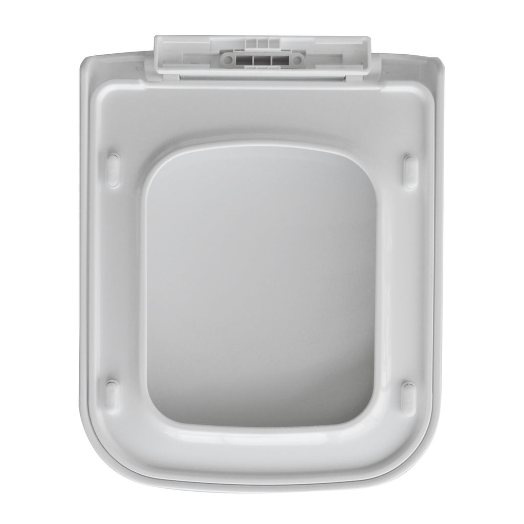 Sedile WC Soft close per vaso BathCore Jasmine filo muro/sospeso - Bianco