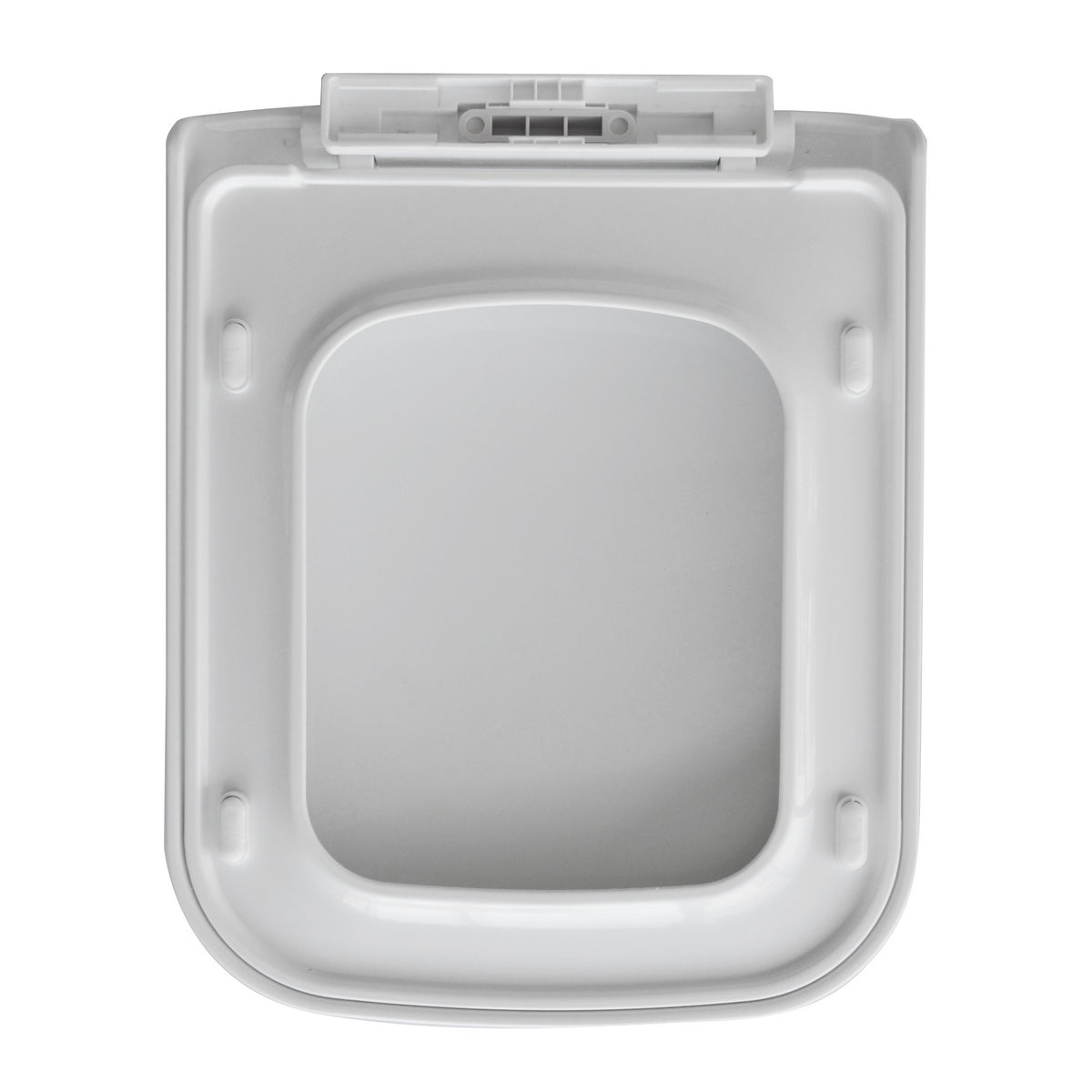 Sedile WC Soft close per vaso BathCore Jasmine filo muro/sospeso - Bianco