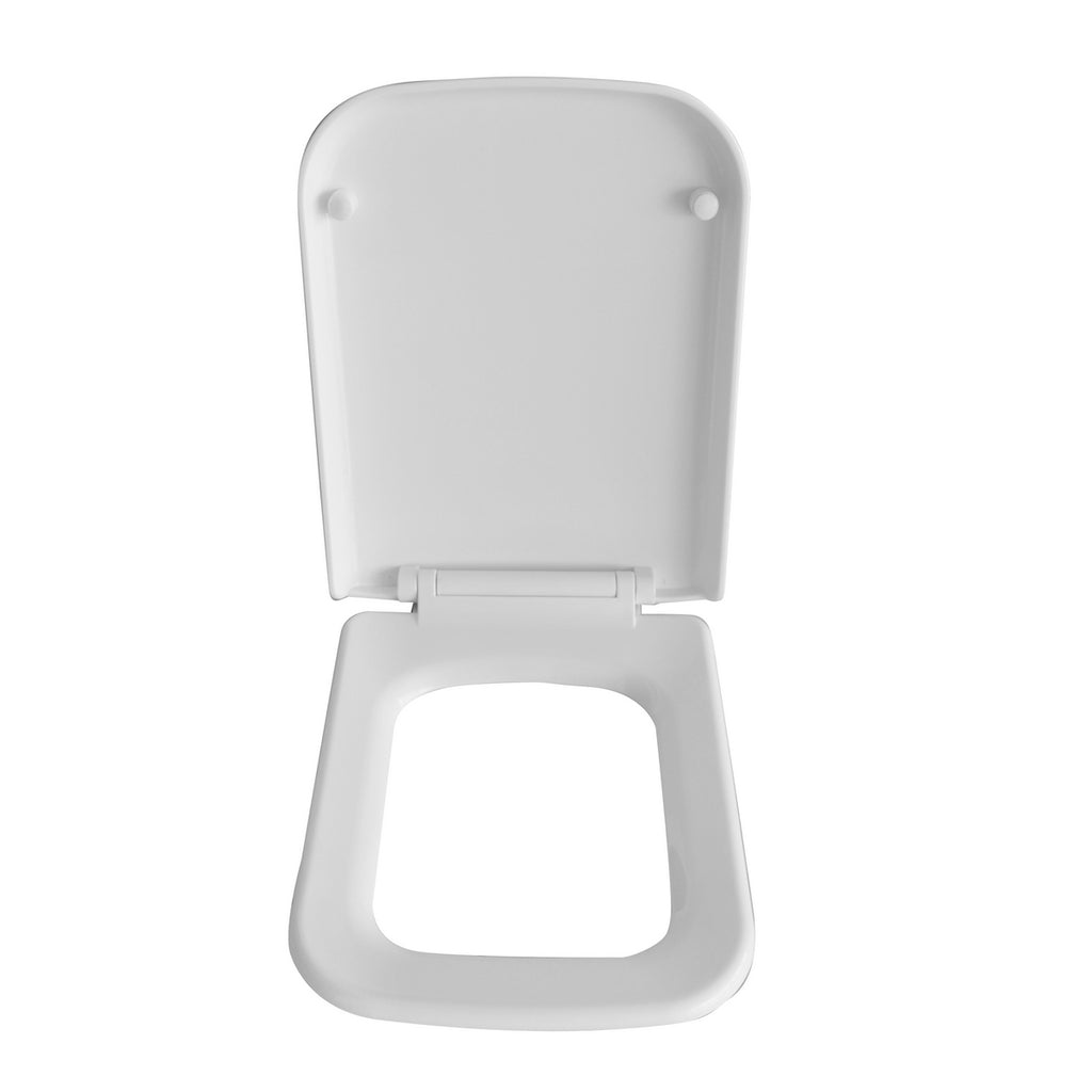 Vaso Sospeso Rimless BathCore serie Jasmine 44 cm con sedile - Bianco