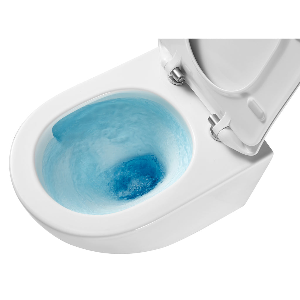 Sanitari bagno BathCore sospesi modello Serenity Rimless/Tornado Quiet 49.5x36.5 cm - Bianco