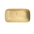 Lavabo da appoggio Globo Modello T-EDGE 60X38 cm finitura cachemire