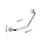 Maniglione inclinazione 135Â° Gedy modello Ascot per anziani e disabili - Cromato