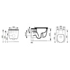 WC sospeso Ceramica Dolomite modello Mayka 55