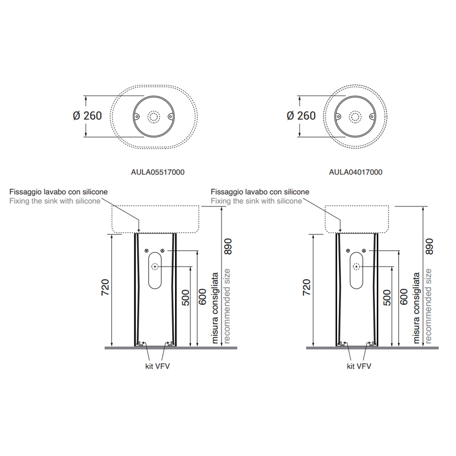 Colonna in ceramica di Azzurra serie Aurea Ã˜26x73 cm - Bianco lucido