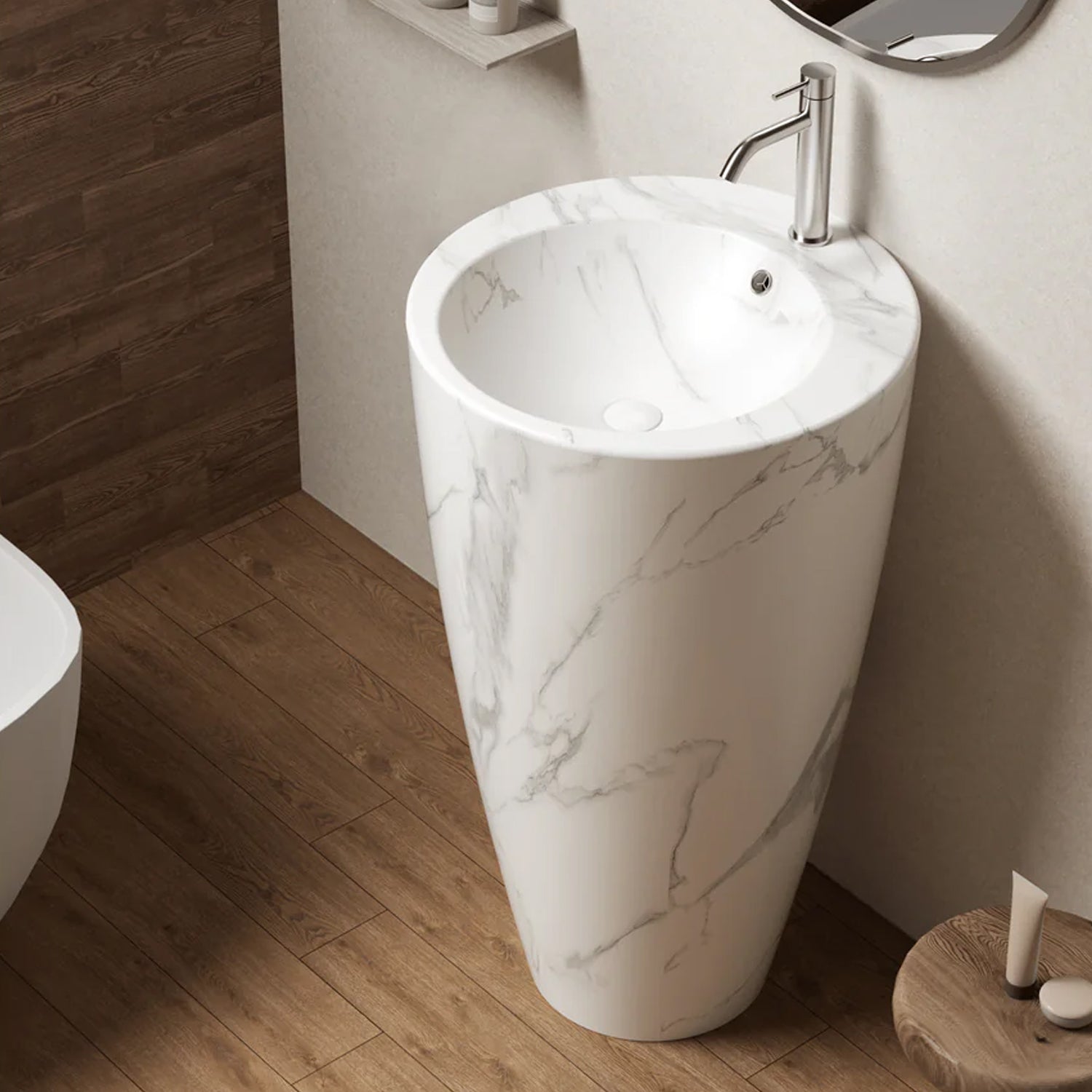 500024 -Lavabo freestanding in ceramica Bathcore