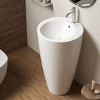 500027 - Lavabo freestanding in ceramica Bathcore - Bianco Opaco