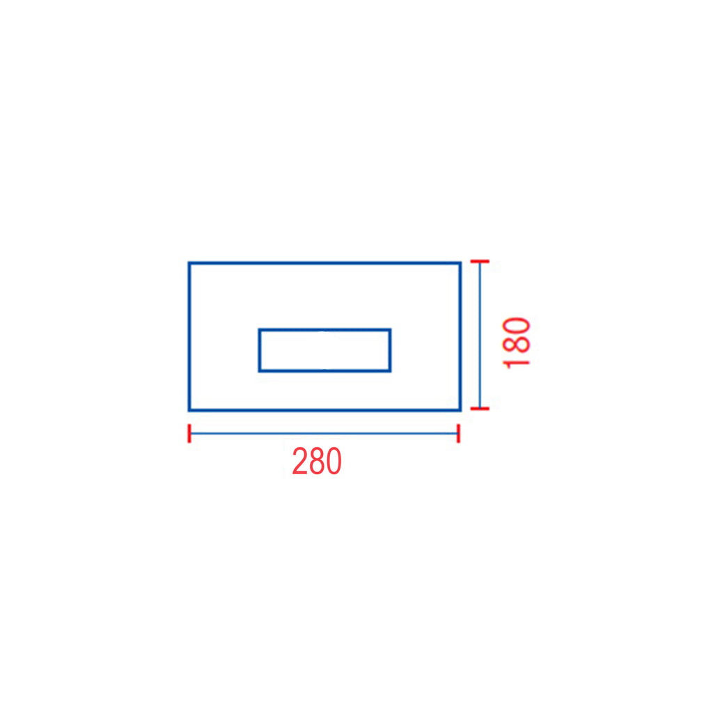 Placca per cassetta incasso Pucci modello Sara 2014 - Bianca