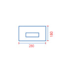 Placca per cassetta incasso Pucci modello Sara 2014 - Bianca
