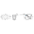 Vaso a terra modello Comoda di Azzurra Ceramica 53Ã—36Ã—H42 cm - Bianco Lucido