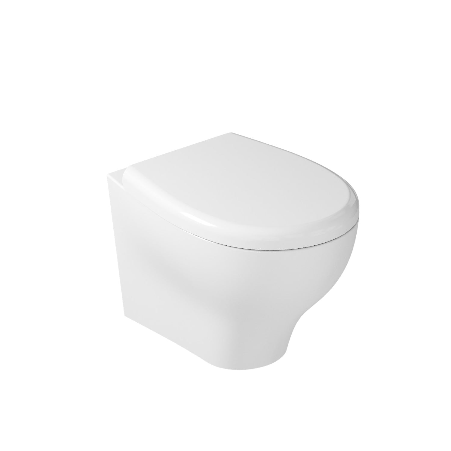 Vaso Sospeso 53x36 cm serie Eden di Ceramica Galassia con sedile slim soft close