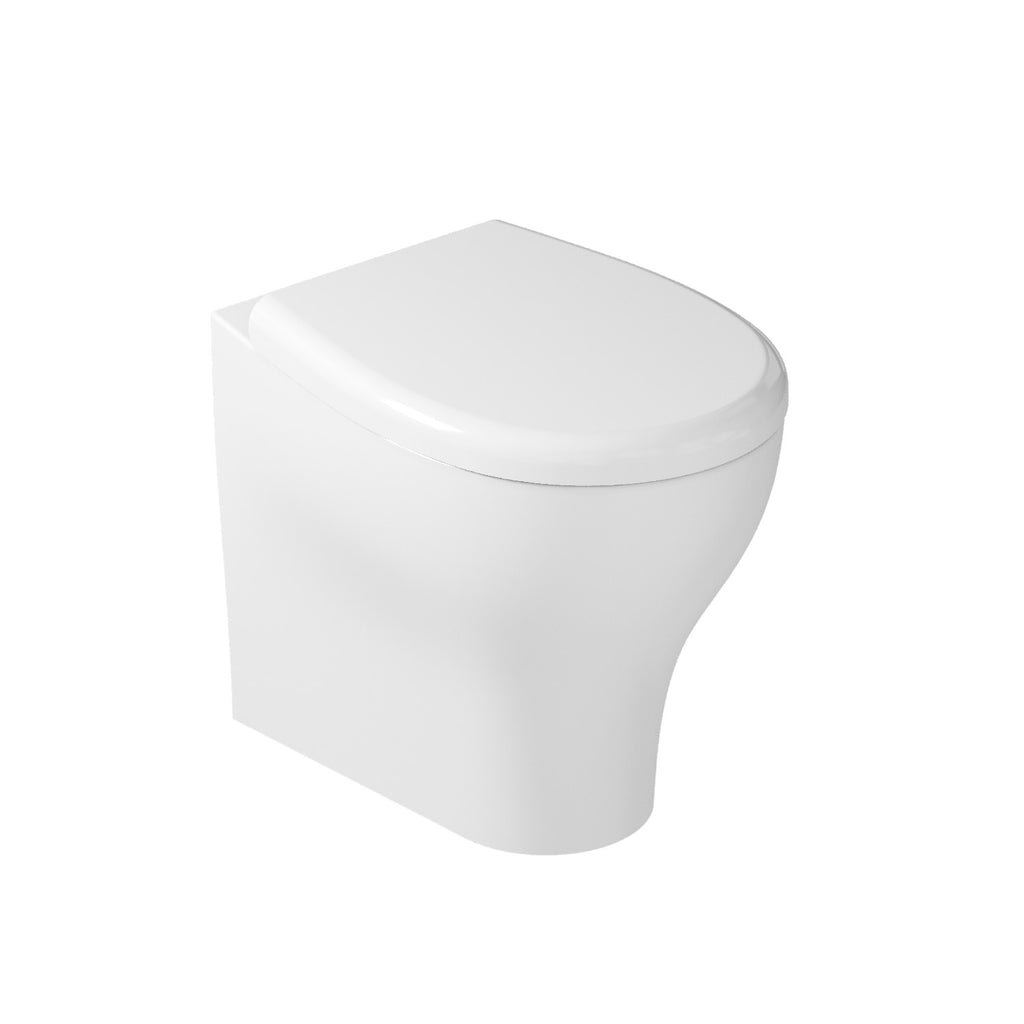 Coppia di Sanitari Filomuro 53x36 cm serie Eden di Ceramica Galassia con sedile soft close