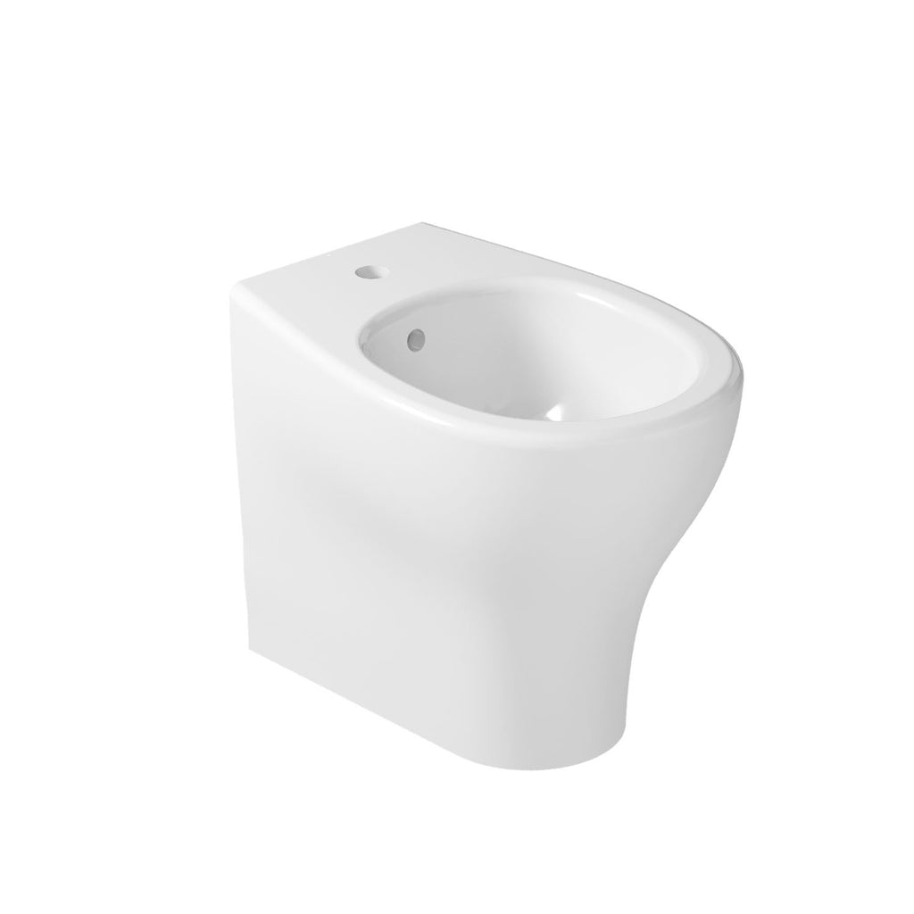 Coppia di Sanitari Filomuro 53x36 cm serie Eden di Ceramica Galassia con sedile soft close