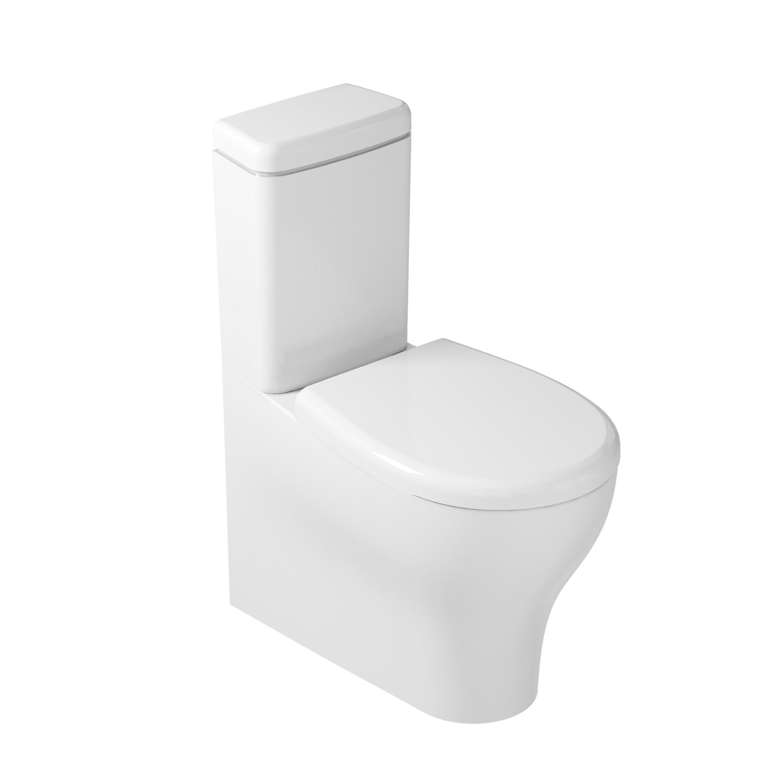 Wc Monoblocco 66x36 cm serie Eden di Ceramica Galassia con sedile avvolgente soft close