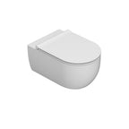 Coppia di sanitari sospesi Ceramica Globo modello Mode 53x34 cm bianco opaco con sedile SoftClose