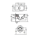 Coppia di sanitari sospesi Ceramica Globo modello Mode 53x34 cm bianco opaco con sedile SoftClose
