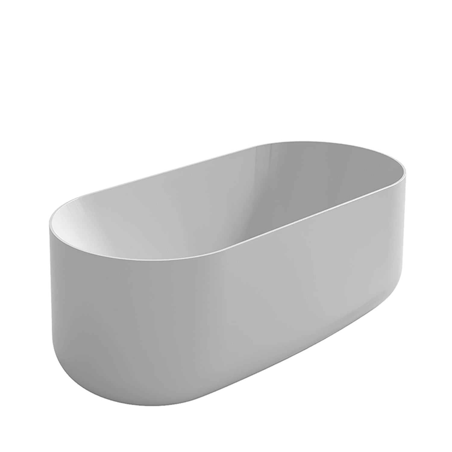 Vasca da bagno Azzurra serie Aurea 155x80x58 cm - Bianco lucido