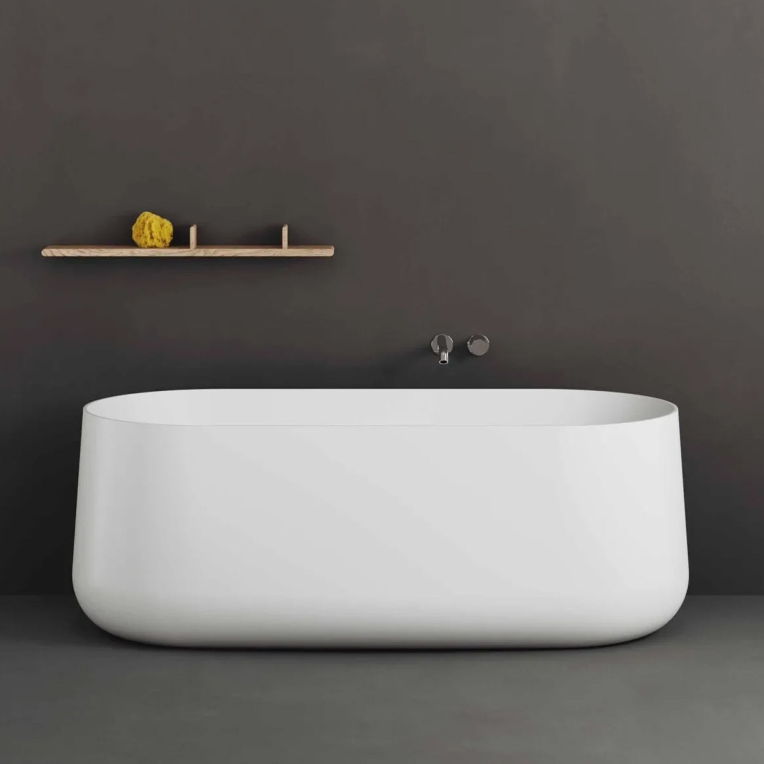 Vasca da bagno Azzurra serie Aurea 155x80x58 cm - Bianco lucido