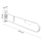 Appoggio ribaltabile con porta carta igienica Collezione Fortis Gedy - Finitura Bianca