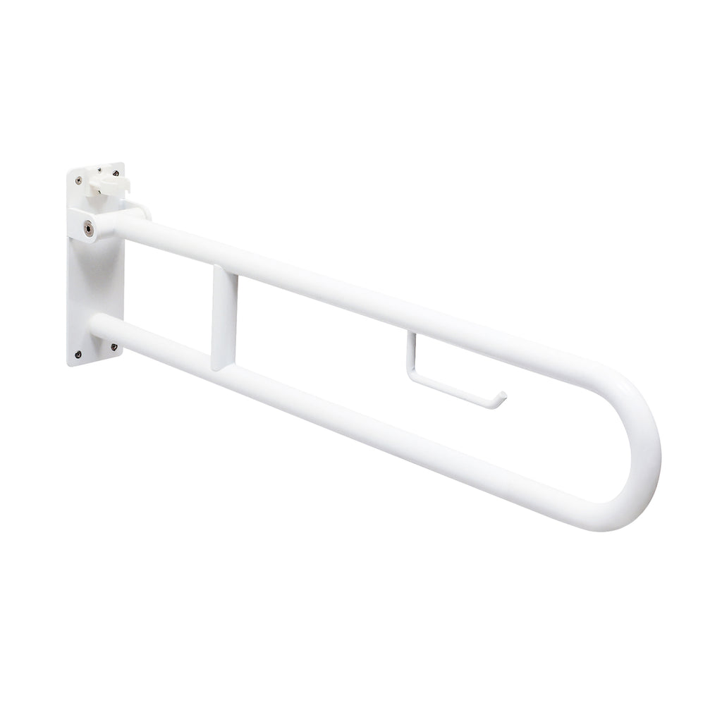 Appoggio ribaltabile con porta carta igienica Collezione Fortis Gedy - Finitura Bianca