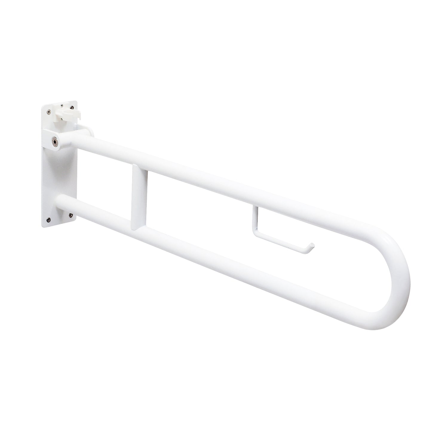 Appoggio ribaltabile con porta carta igienica Collezione Fortis Gedy - Finitura Bianca