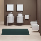 Coppia sanitari sospesi Ceramica Azzurra serie Aurea 55x36x33 cm con sedile soft-close - Bianco lucido