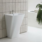 Lavabo freestanding Azzurra Ceramica serie Hera 63x43xH85 cm - Bianco lucido