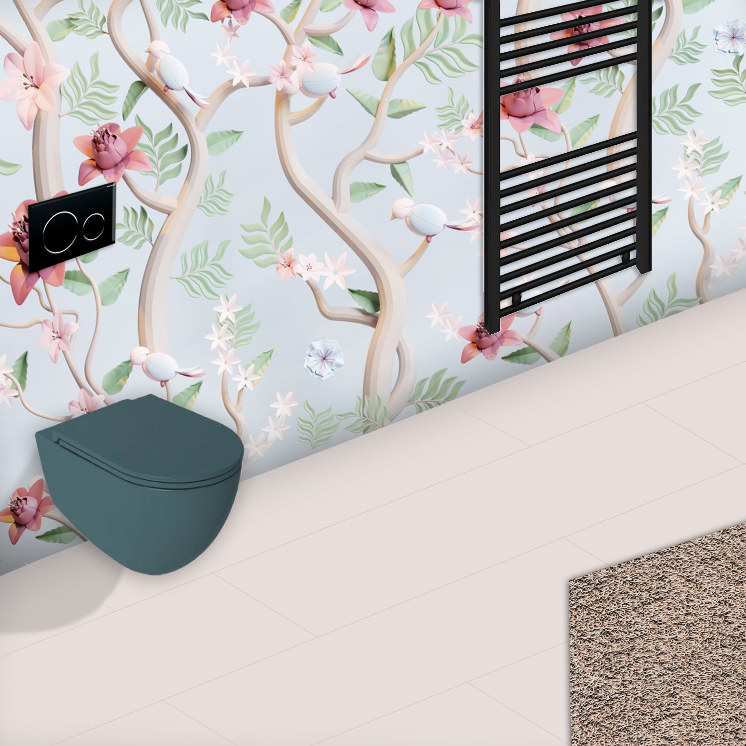 Vaso sospeso Rimless BathCore serie Infinity 53x36