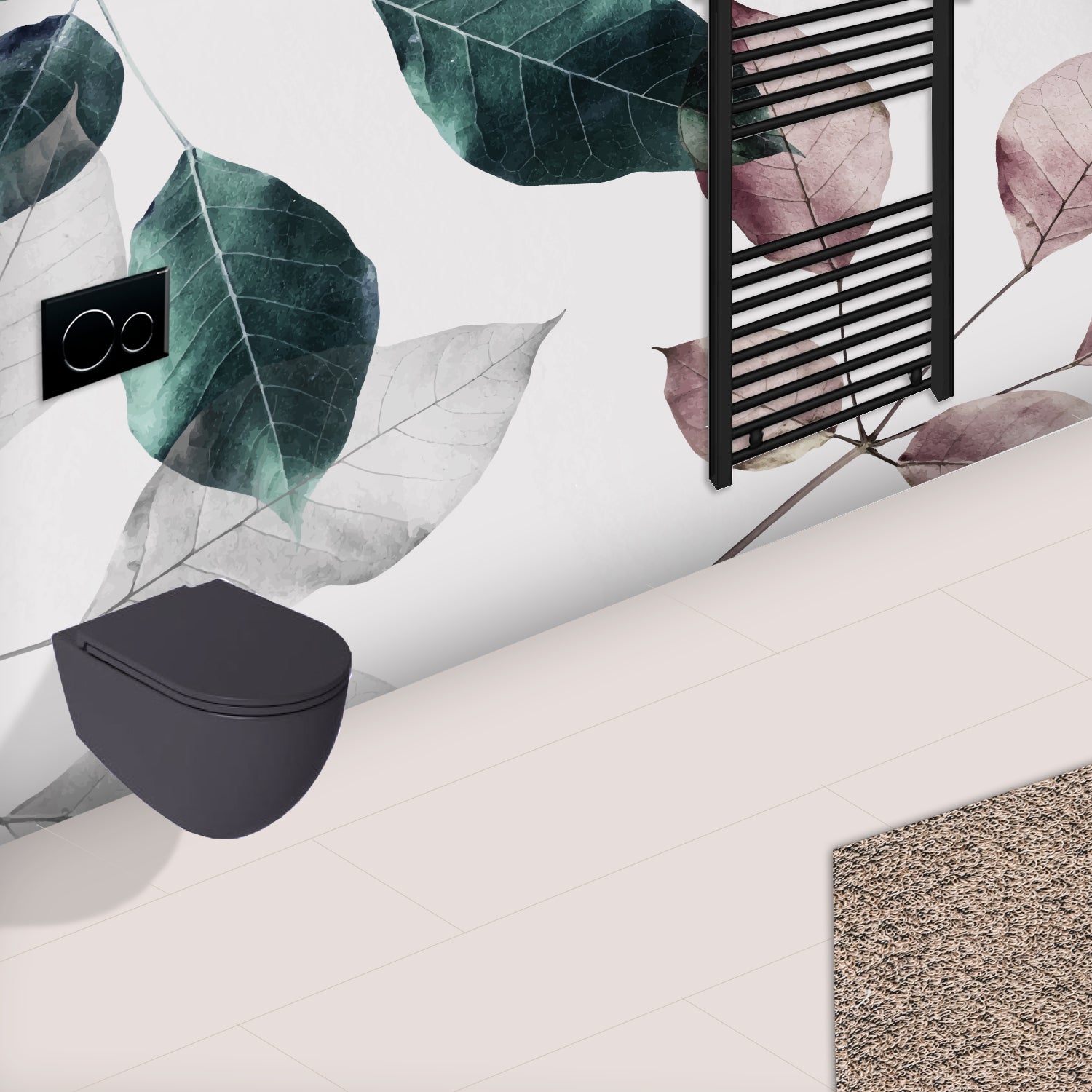 Vaso sospeso Rimless BathCore serie Infinity 53x36