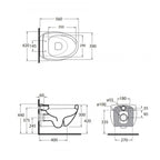 Set Sanitari Sospesi Clas+ 05 Azzurra Ceramica 56 cm â€“ WC & Bidet con Design Moderno