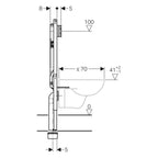 Cassetta incasso Geberit Duofix 'Sigma 8' per pareti in cartongesso e wc sospesi