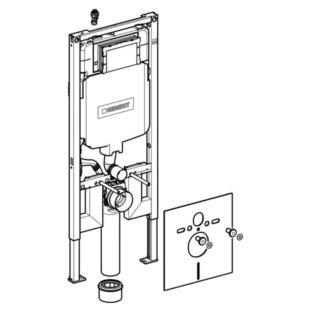 Cassetta incasso Geberit Duofix 'Sigma 8' per pareti in cartongesso e wc sospesi