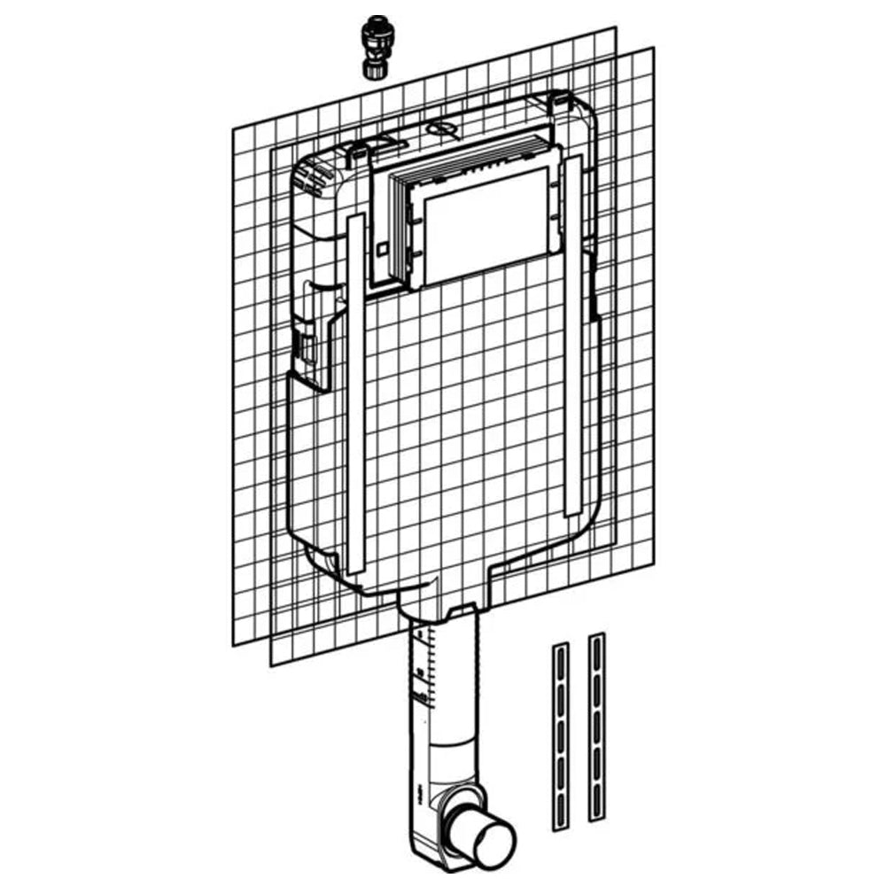 Cassetta incasso Geberit Sigma 8 cm (Unica+)