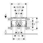 Combifix Italia per bidet sospesi