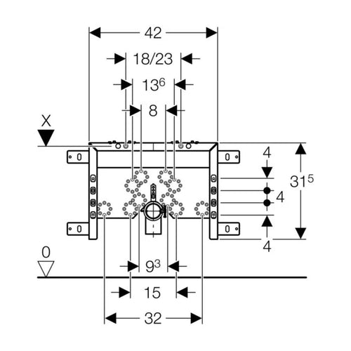 Combifix Italia per bidet sospesi