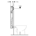 Cassetta incasso Geberit Sigma 8 per wc filomuro e pareti in cartongesso