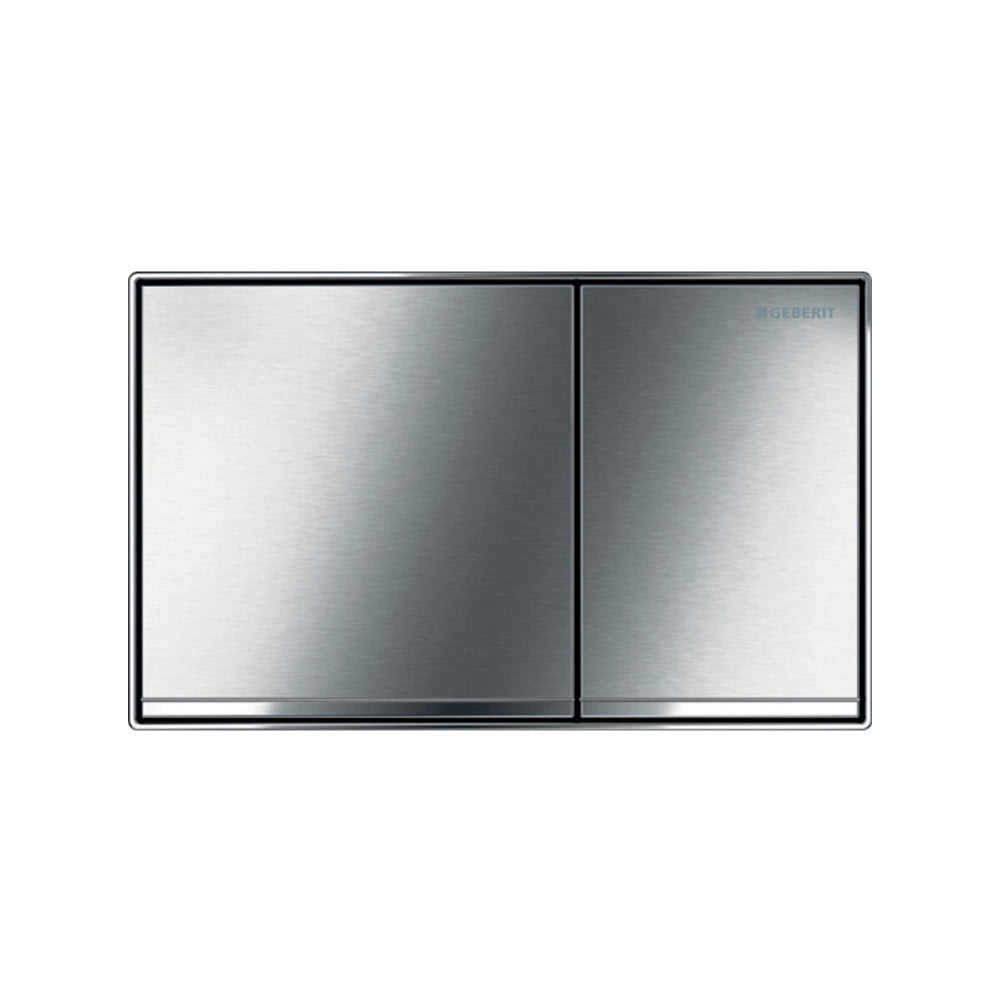 Piastra di azionamento Geberit Sigma 60 Filo parete Vetro Cromo spazzolato