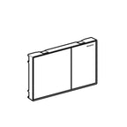 Piastra di azionamento Geberit Sigma 60 Filo parete Vetro Cromo spazzolato