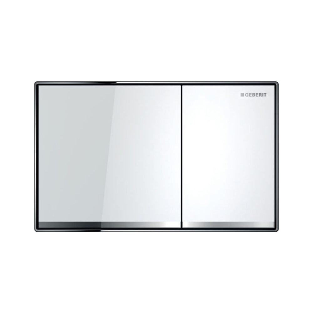 Piastra di azionamento Geberit Sigma 60 Filo parete Vetro Bianco