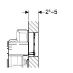 Piastra di azionamento Geberit Sigma 60 Filo parete Vetro Bianco