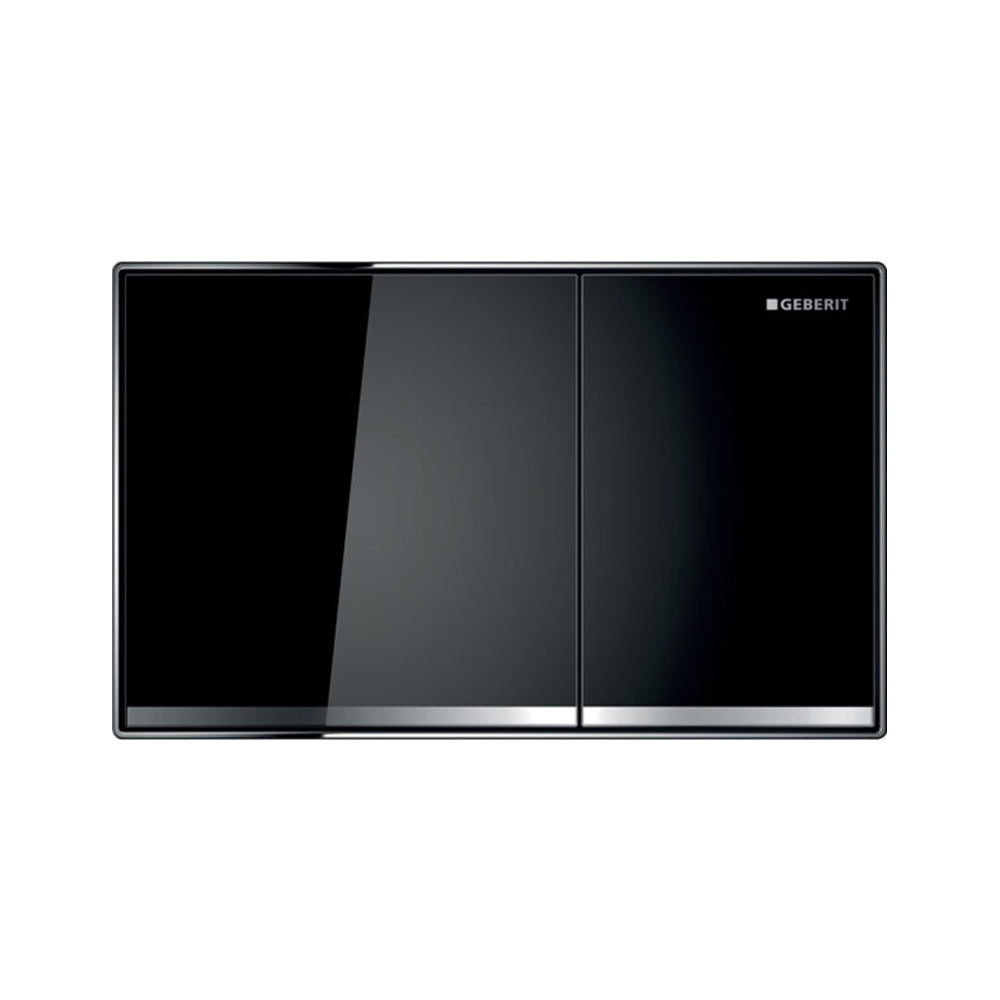 Piastra di azionamento Geberit Sigma 60 Filo parete Vetro Nero