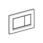 Piastra di azionamento Geberit Sigma 30 Bianca-Cromo-Bianca