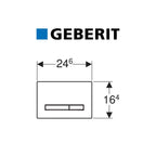 Piastra di azionamento Geberit Sigma 50 Bianca