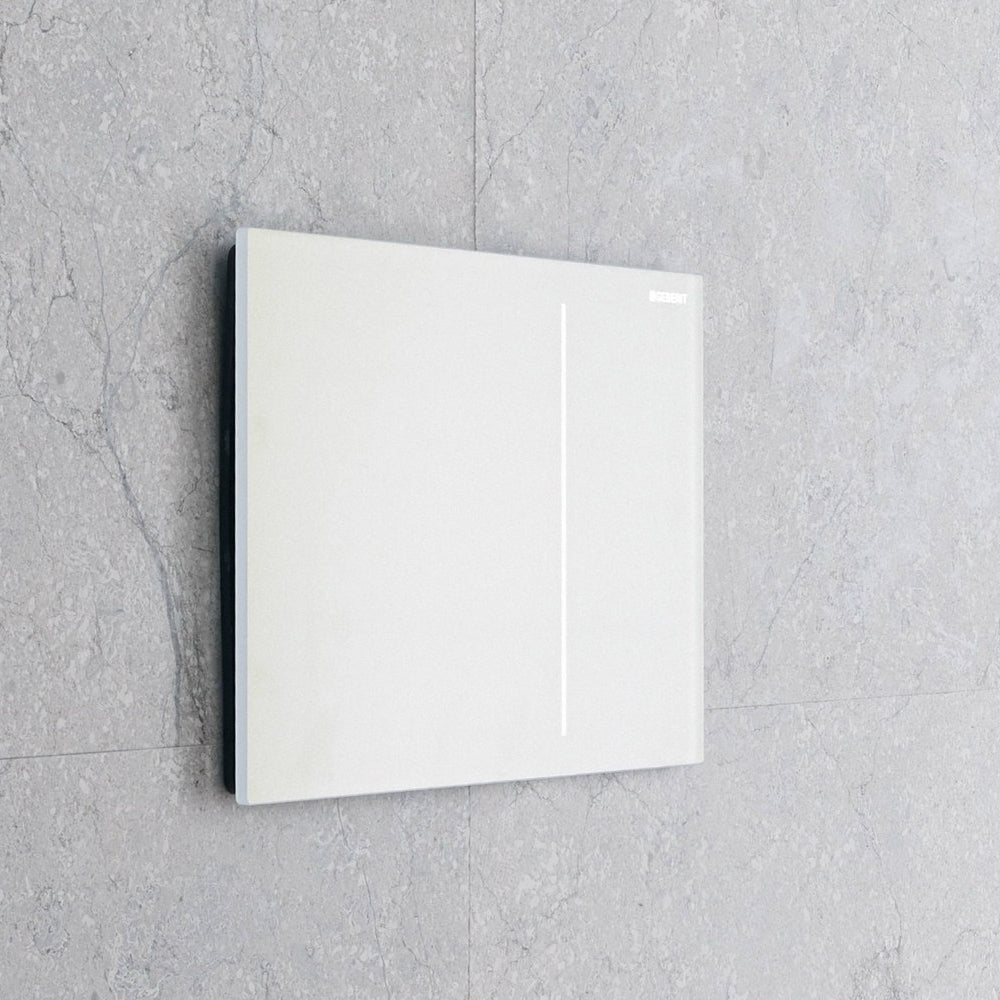 Piastra di azionamento Geberit Sigma 70 Vetro Bianco