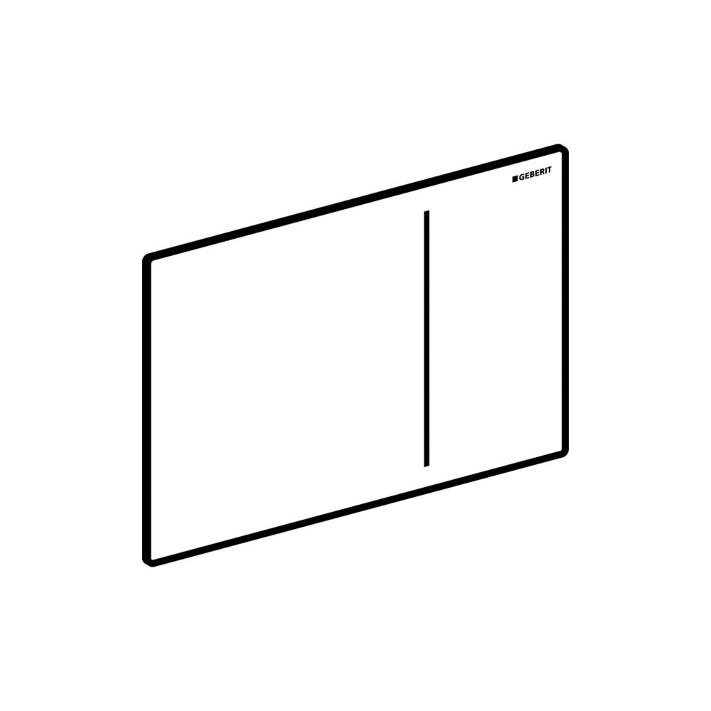 Piastra di azionamento Geberit Sigma 70 Vetro Bianco