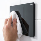 Piastra di azionamento Geberit Sigma 70 Vetro Nero