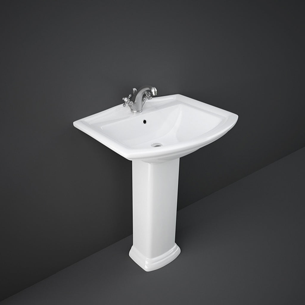 Colonna in porcellana per lavabo RAK serie Washington H. 68 cm - Bianco