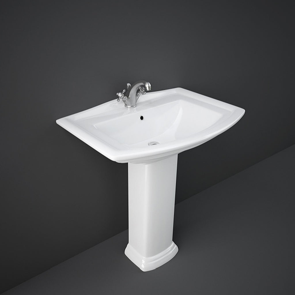 Colonna in porcellana per lavabo RAK serie Washington H. 68 cm - Bianco