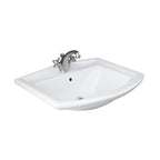 Lavabo RAK serie Washington con troppo pieno L. 65 cm - Bianco